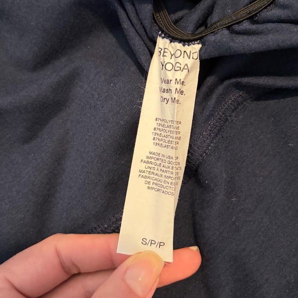 Beyond the Bump Spacedye Everyday Maternity Hoodie Navy Small - Picture 5 of 5